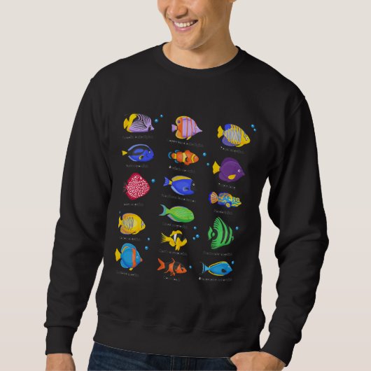 Sweatshirt Type d'océan de poisson (Devant)