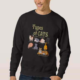 Sweatshirt Types de comparaison d'animaux de compagnie chaton