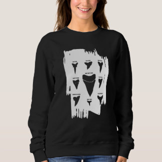 Sweatshirt Types de dents Poisson de requin