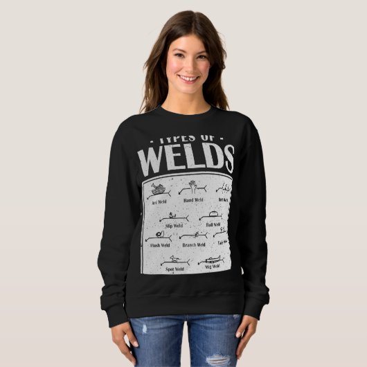Sweatshirt Types De Soudure De Soudure (Devant entier)