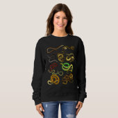 Sweatshirt Types Éducatifs De Serpent (Devant entier)