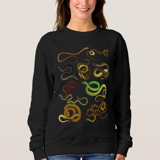 Sweatshirt Types Éducatifs De Serpent (Devant)