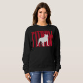 Sweatshirt Typographe Pitbull (Devant entier)