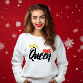 Sweatshirt Typographie Anniversaire du Roi à Elle