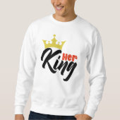 Sweatshirt Typographie Anniversaire du Roi à Elle (Devant)