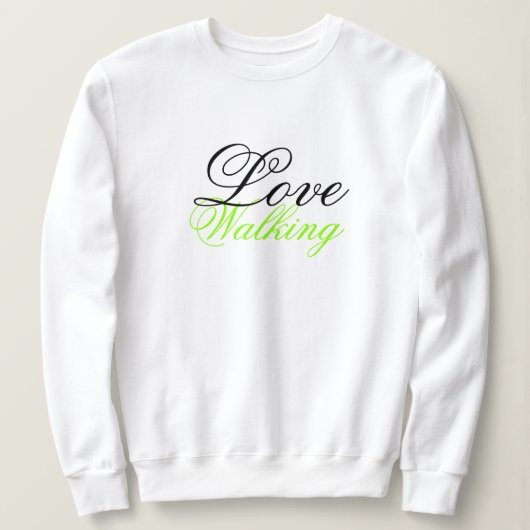 Sweatshirt Typographie avec script (Design devant)