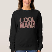 Sweatshirt Typographie Cool Mama Cœurs Mignons (Devant)