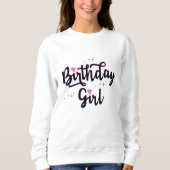 Sweatshirt Typographie de fille anniversaire BD Girl (Devant)