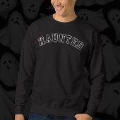 Sweatshirt Typographie de Halloween hantée