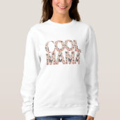 Sweatshirt Typographie de Mama cool Papillons flottants (Devant)