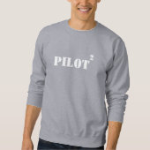 Sweatshirt Typographie de pilote, Aviation simple et cool (Devant)