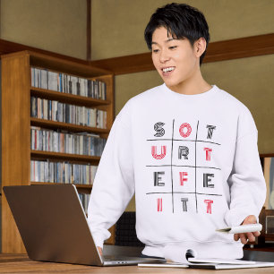 Sweatshirt Typographie des vêtements de rue