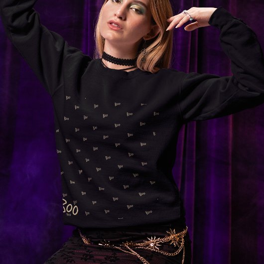 Sweatshirt Typographie du bol d'Halloween