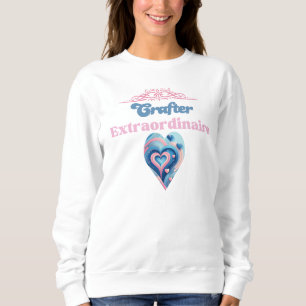 Sweatshirt Typographie du coeur ordinaire