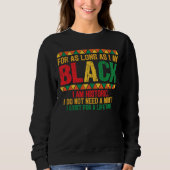 Sweatshirt Typographie du mois noir (Devant)