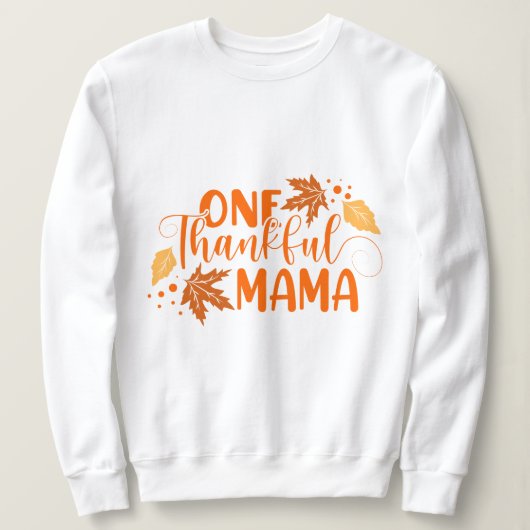 Sweatshirt Typographie inspirée de Thanksgiving (Design devant)