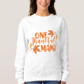 Sweatshirt Typographie inspirée de Thanksgiving (Devant)