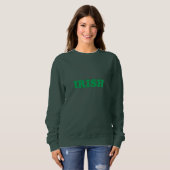 Sweatshirt Typographie moderne verte irlandaise Saint Patrick (Devant entier)