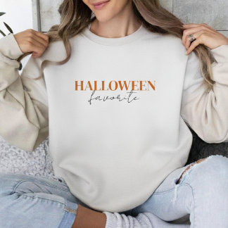 Sweatshirt Typographie préférée d'Halloween | Saison sinistre