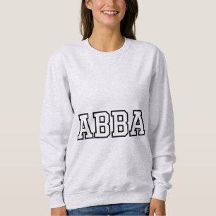 Sweatshirt Typographie universitaire personnalisée ABBA
