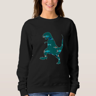 Sweatshirt Tyrannosaure Rex Animal Roi Dinosaure Effrayant 3