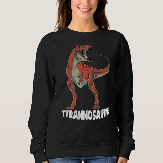 Sweatshirt Tyrannosaurus Rex Dinosaur (Devant)