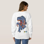 Sweatshirt Tyrannosaurus Rex Le Meilleur T-Rex De Clash® Rule (Dos entier)