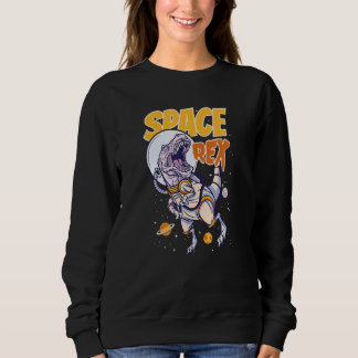 Sweatshirt Tyrannosaurus Rex Motif Voyage Spatial Tous Din