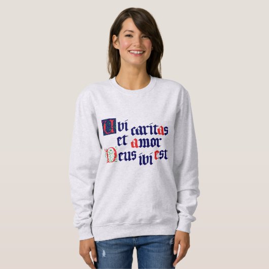 Sweatshirt Ubi Caritas (Devant entier)