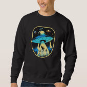 Sweatshirt Ufo Dinosaur Alien Abduction (Devant)