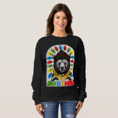 Sweatshirt Ugly sweater Christmas bear gangsta ghetto joy (Devant entier)