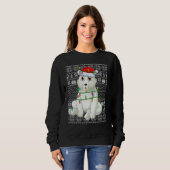 Sweatshirt Ugly Sweater Style Xmas Lights Santa Polar Bear Ch (Devant entier)
