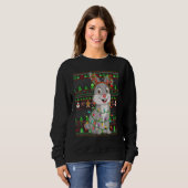 Sweatshirt Ugly Xmas Sweater Style Lighting Bunny Christmas (Devant entier)