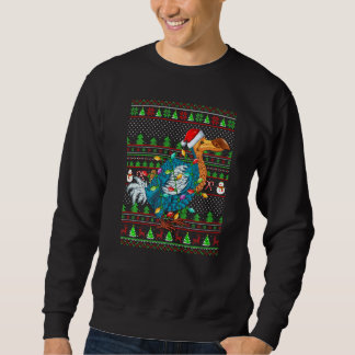 Sweatshirt Ugly Xmas Sweater Style Lighting Dodo Bird Christm