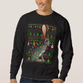 Sweatshirt Ugly Xmas Sweater Style Lighting Hare Christmas (Devant)