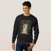 Sweatshirt Ugly Xmas Sweater Style Lighting Hedgehog Christma (Devant entier)