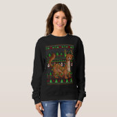 Sweatshirt Ugly Xmas Sweater Style Lighting Mongoose Christma (Devant entier)