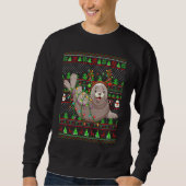 Sweatshirt Ugly Xmas Sweater Style Lighting Seals Christmas (Devant)