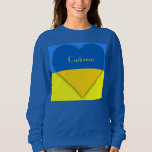Sweatshirt Ukraine Drapeau bleu jaune Thunder_Cove  