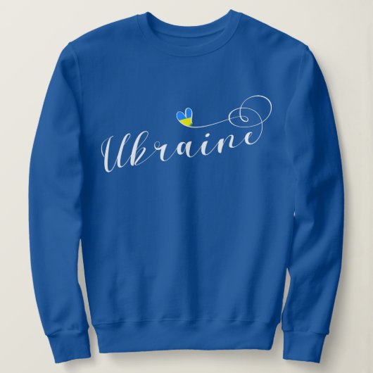 Sweatshirt Ukraine Drapeau De Police Par Scénario Dans Le Coe (Design devant)