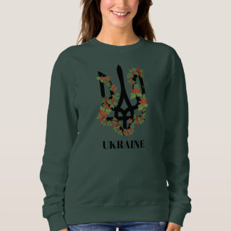 Sweatshirt UKRAINE. Trident. Ukrainian Coat of Arms. 