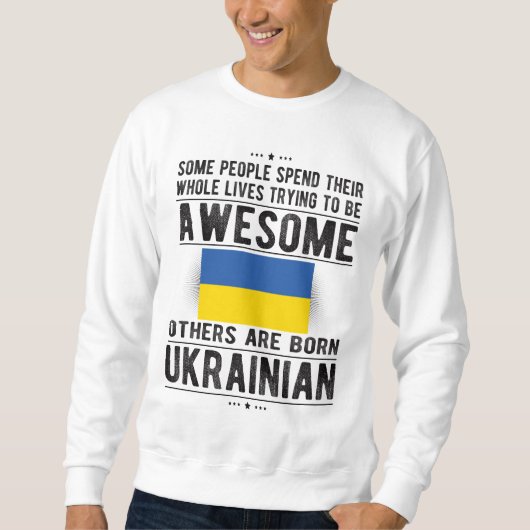 Sweatshirt Ukrainian Flag Ukraine Heritage Ukrainian Roots (Devant)