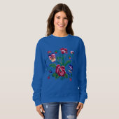 Sweatshirt Ukrainian vushuvanka folk pattern (Devant entier)