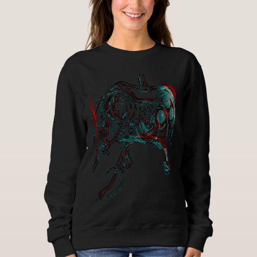 Sweatshirt Ultimate Gaming Gamer futuristic (Devant)