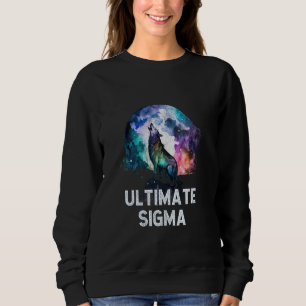 Sweatshirt Ultimate Sigma Howling Wolf Moon entraînement Gym