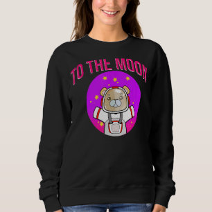 Sweatshirt Un Astronaute Porte Le Cristal Lune