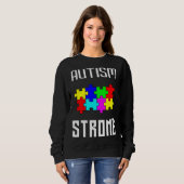 Sweatshirt Un autisme fort (Devant entier)
