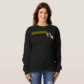 Sweatshirt Un Avertissement De Rottweiler Peut Afficher Des P (Devant entier)