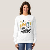 Sweatshirt Un avocat en devenir (Devant entier)