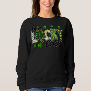 Sweatshirt Un Chanceux Cana Shamrocks Bonne St Patrick Jour S